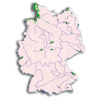 Karte der Nationalparks in Deutschland